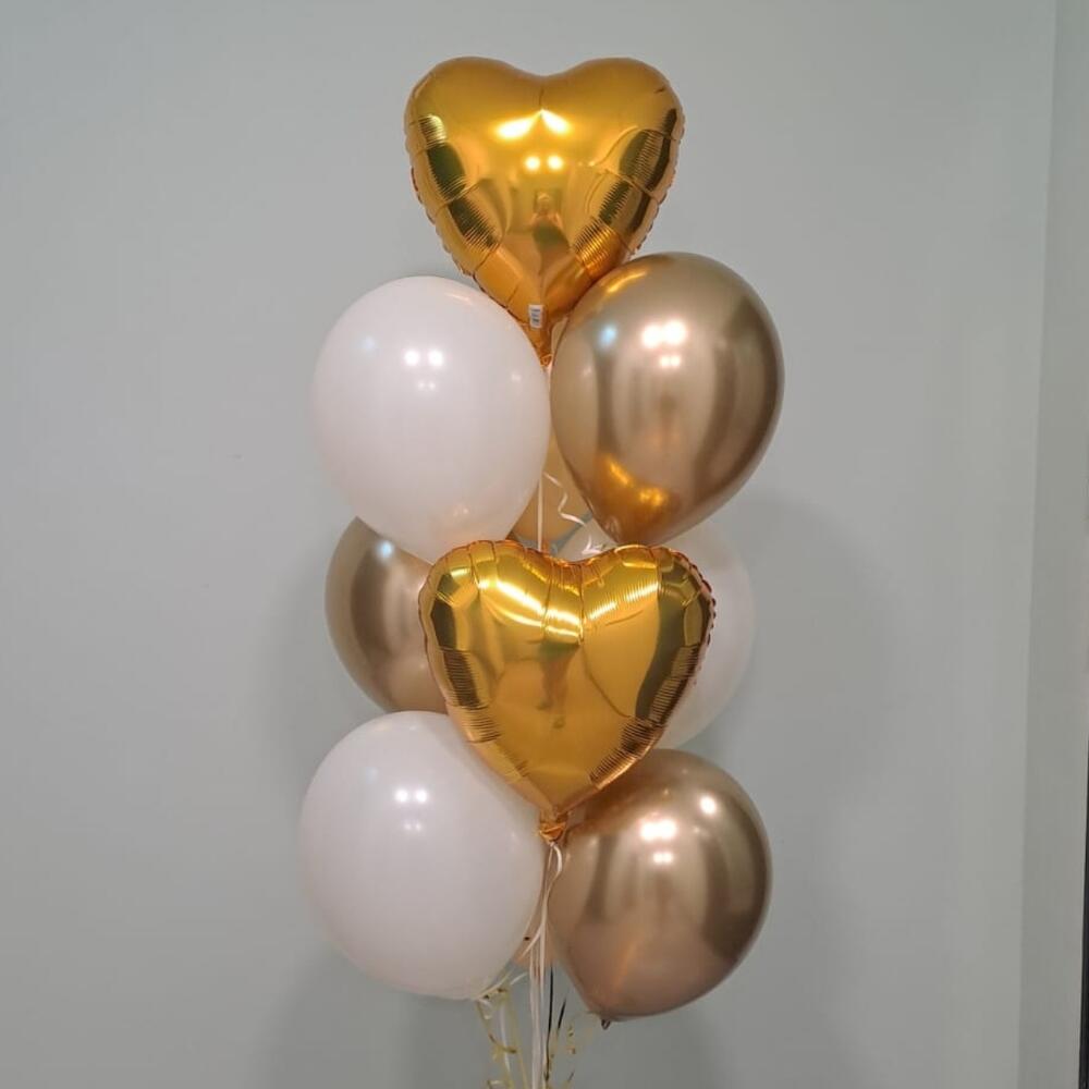 Luxury Gold & Blush Balloons