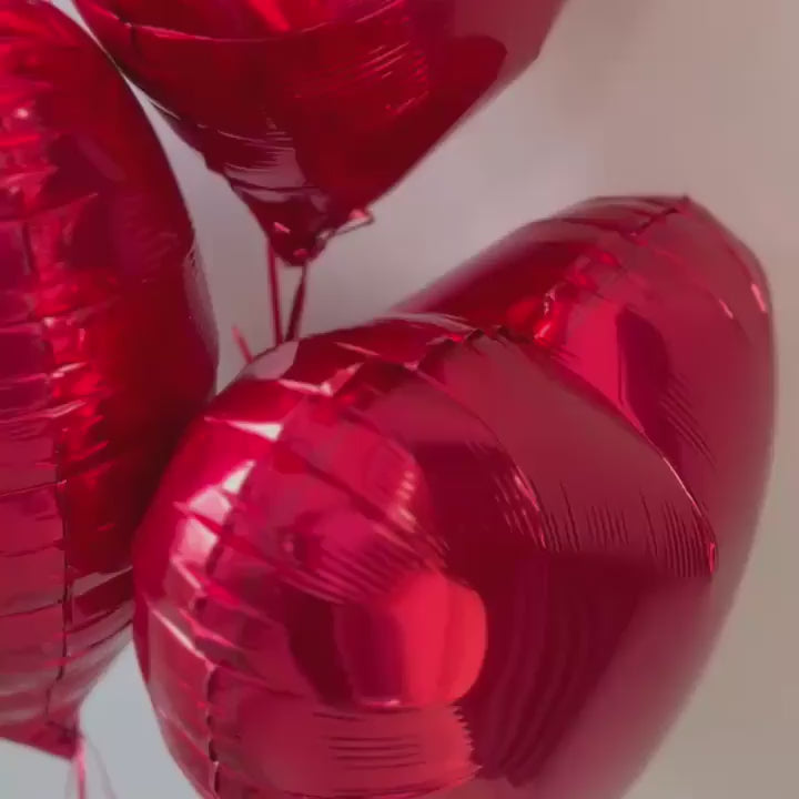 Ruby Heart Balloon Bouquet