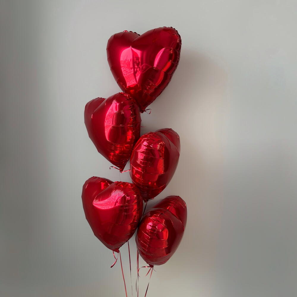 Ruby Heart Balloon Bouquet