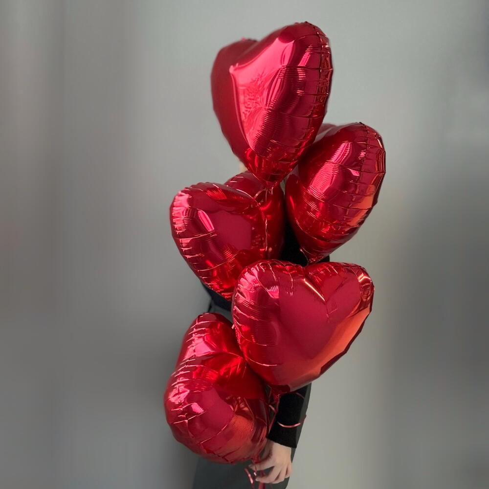 Ruby Heart Balloon Bouquet