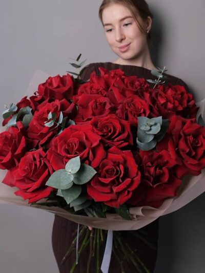 Red French roses